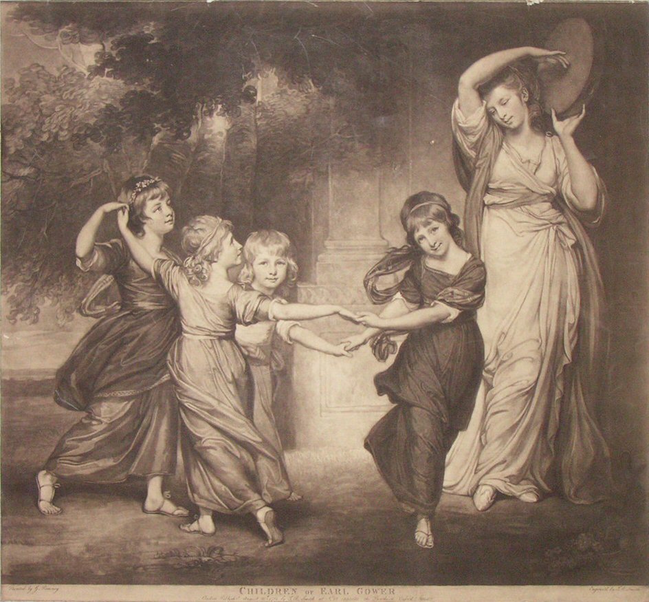 Mezzotint - Children of Earl Gower - Smith